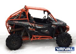 Защита порогов из труб Polaris RZR 1000 (2013-) + комплект крепежа