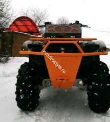 Передний бампер для yamaha grizzly 550/700 спортвый/облегченный