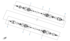 привод задний   для квадроцикла cf мото X8 H.O. EPS