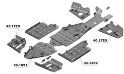 Защита днища для квадроцикла Polaris 850 X2