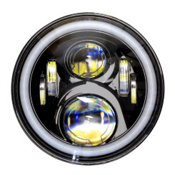 Светодиодная фара головного света NL-FL-530 с RGB подсветкой комплект 2 шт. арт: NL-FL-530