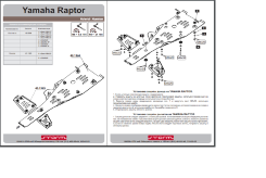 Защита днища для квадроцикла Yamaha Raptor