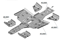 Защита днища для квадроцикла Polaris Touring 570