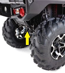 Задний комплект лебедки BRP 6*6 - 715002067