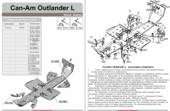 Защита для BRP Can-am BRP L Max 450/500/570, 2015 +