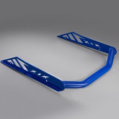Бампер снегохода задний синий Yamaha Nytro