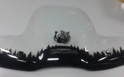 Универсальное стекло для квадроцикла с крепежом