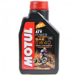 Моторное масло 100%синтетика motul atv power 4t 5w40  (1 литр)
