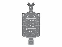 Защита днища для BRP Can-am  Commander Max 1000 2015-