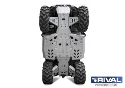 Комплект AL защиты днища CF Moto Cforce 600 (2020-) + комплект крепежа