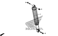 Амортизатор задний квадроцикла Honda trx 680