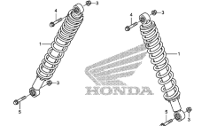 Задний оригинальные амортизаторы для Honda MUV 700