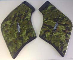 Сумки-муфты на руль зеленый камуфляж