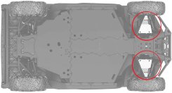 Защита пердний рычагов Can-Am Defender/Traxter 715004387